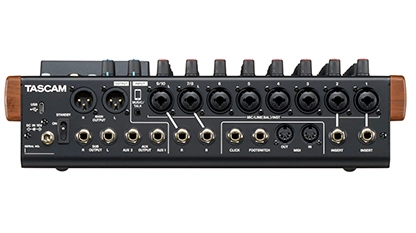 tascam model 12 rear