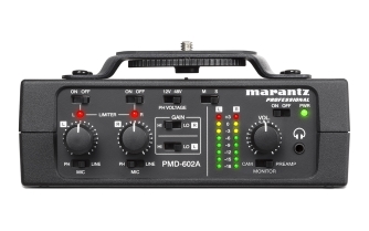 PMD 602A - ממשק אודיו נייד למצלמות DSLR מבית Marantz