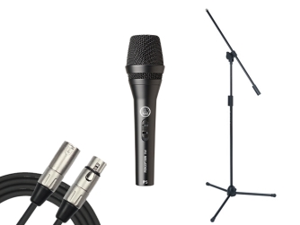 Performance Mic Pack - סט מיקרופון, סטנד וכבל למוסיקאי מבית AKG