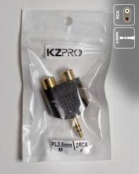 PL3.5-M/2xRCA-F - מפצל סטריאו מבית KZPRO