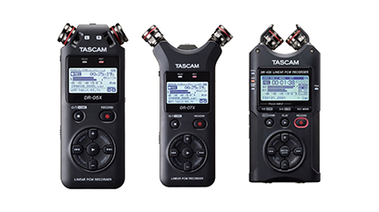 סדרת מכשירי הקלטה ניידים מהדור הבא של Tascam Tascam העולמית מרעננת את קו מכשירי ההקלטה הניידים של